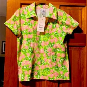 Lilly Pulitzer “ shrunken polo”